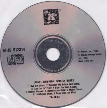 CD Lionel Hampton: Mostly Blues
