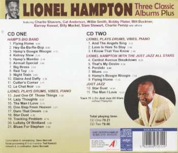 2CD Lionel Hampton: Three Classic Albums Plus: Hamp's Big Band / Lionel Plays Drums, Vibes, Piano / Lionel Hampton With The Just Jazz All Stars / Just Jazz