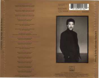 CD Lionel Richie: Back To Front