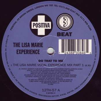 LP Lisa Marie Experience: Do That To Me (MAXISINGL)
