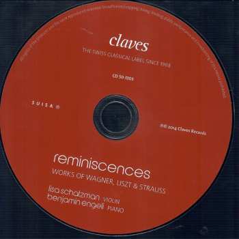CD Benjamin Engeli: Reminiscences: Works Of Wagner, Liszt & Strauss