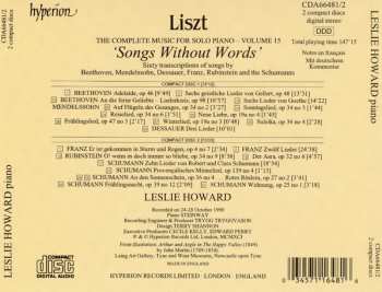 2CD Robert Schumann: Song Transcriptions
