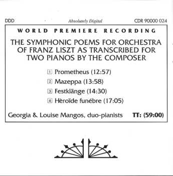CD Franz Liszt: The Complete Symphonic Poems for Two Pianos Volume II