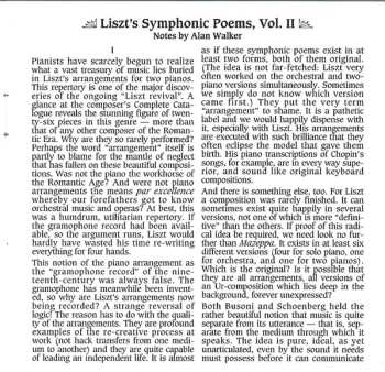 CD Franz Liszt: The Complete Symphonic Poems for Two Pianos Volume II