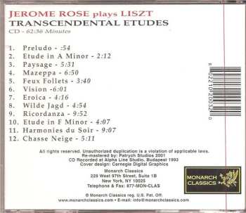 CD Franz Liszt: Transcendental Etudes