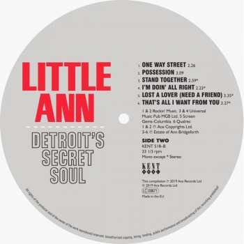 LP Little Ann: Detroit's Secret Soul