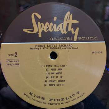 LP Little Richard: Here's Little Richard Starring Little Richard and His Band