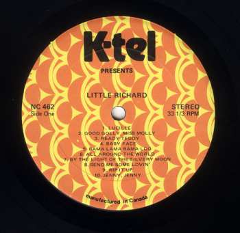 LP Little Richard: K-tel Presents Little Richard Live! 20 Super Hits
