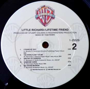 LP Little Richard: Lifetime Friend