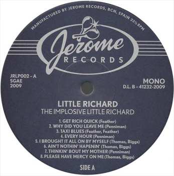 LP Little Richard: The Implosive Little Richard. The Pre-Specialty Sessions 1951-1953