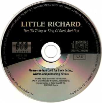 2CD Little Richard: The Rill Thing / King Of Rock And Roll / The Second Coming