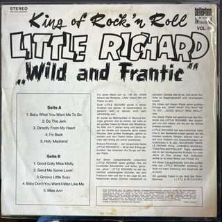 LP Little Richard: Wild And Frantic
