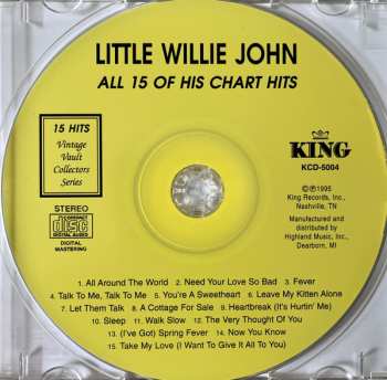 CD Little Willie John: All 15 Of His Chart Hits (1953-1962)