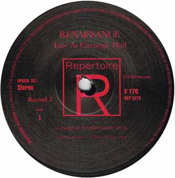 2LP Renaissance: Live At Carnegie Hall
