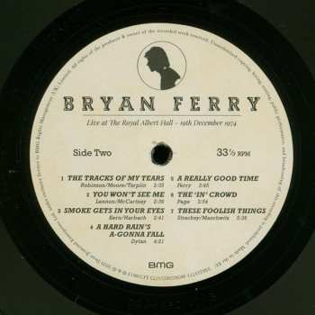 LP Bryan Ferry: Live At The Royal Albert Hall 1974