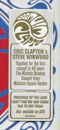 2CD Eric Clapton: Live From Madison Square Garden