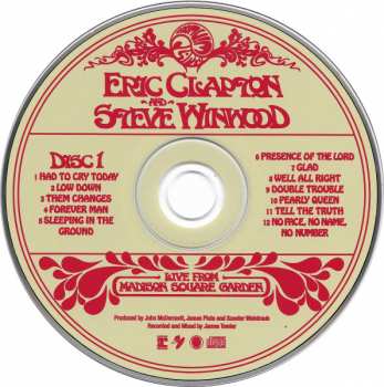 2CD Eric Clapton: Live From Madison Square Garden
