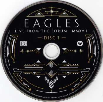 2CD/Blu-ray Eagles: Live From The Forum MMXVIII