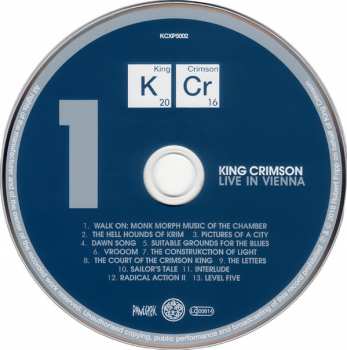 3CD King Crimson: Live In Vienna