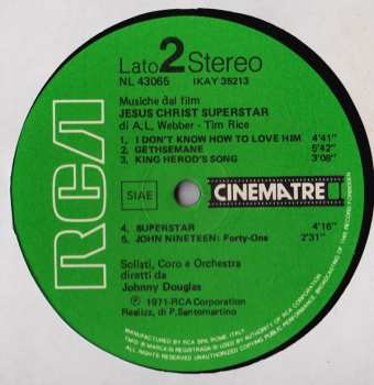 LP Living Strings: Jesus Christ Superstar