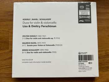 CD Liza Ferschtman: Duos For Violin & Violoncello: Kodály. Ravel, Schulhoff
