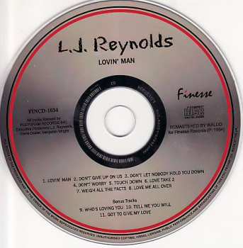 CD LJ Reynolds: Lovin' Man LTD