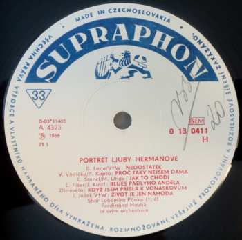 LP Ljuba Hermanová: Portrét Ljuby Hermanové