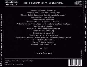 CD London Baroque: The Trio Sonata In 17th-Century Italy