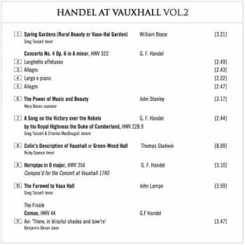 CD Mary Bevan: Handel At Vauxhall Vol. 2