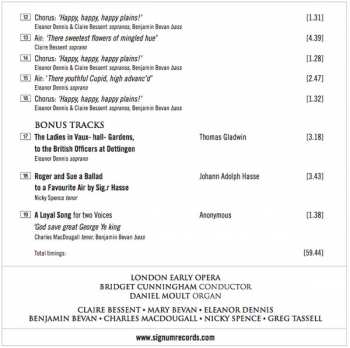 CD Mary Bevan: Handel At Vauxhall Vol. 2