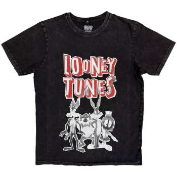 Merch Looney Tunes: Stone Wash T-shirt Characters Black & White