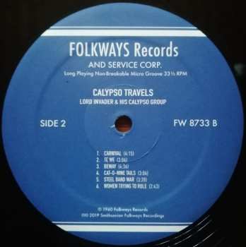 LP Lord Invader And His Calypso Orchestra: Calypso Travels 