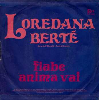 SP Loredana Bertè: Fiabe / Anima Vai