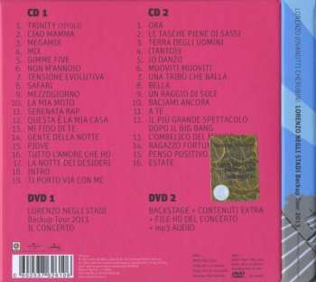 2CD/2DVD/Doos Lorenzo Cherubini: Lorenzo Negli Stadi Backup Tour 2013