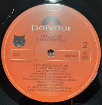LP Los Suaves: Malas Noticias
