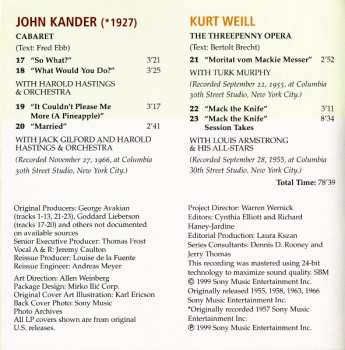 CD Lotte Lenya: Lotte Lenya Sings Kurt Weill (American Theatre Songs)