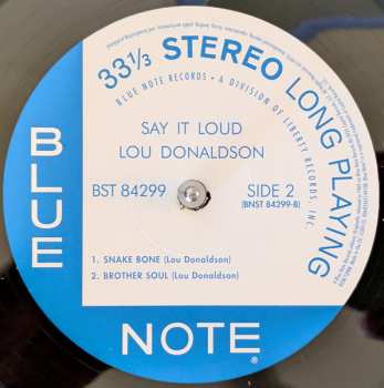 LP Lou Donaldson: Say It Loud!