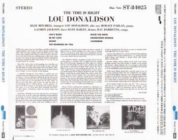 CD Lou Donaldson: The Time Is Right LTD