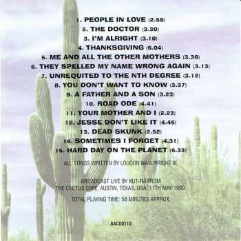 CD Loudon Wainwright III: Live At The Cactus Cafe
