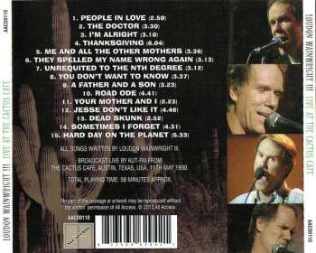 CD Loudon Wainwright III: Live At The Cactus Cafe