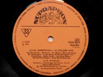 LP Louis Armstrong: 20 Golden Hits By Louis Armstrong