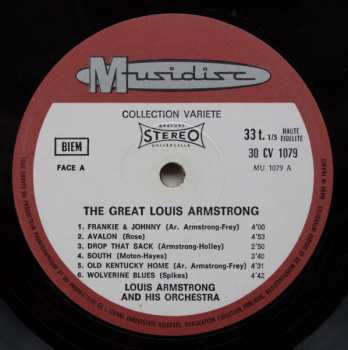LP Louis Armstrong And His Orchestra: The Great Louis Armstrong