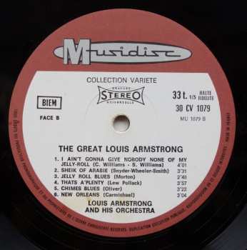LP Louis Armstrong And His Orchestra: The Great Louis Armstrong