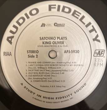 LP Louis Armstrong And His Orchestra: Satchmo Plays King Oliver