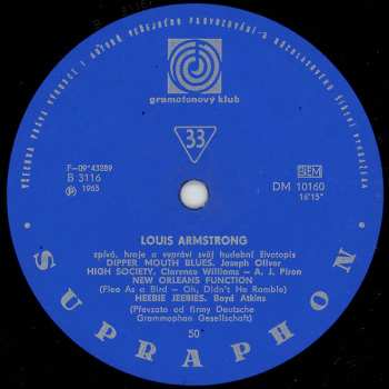 LP Louis Armstrong: Hraje A Zpívá Louis Armstrong