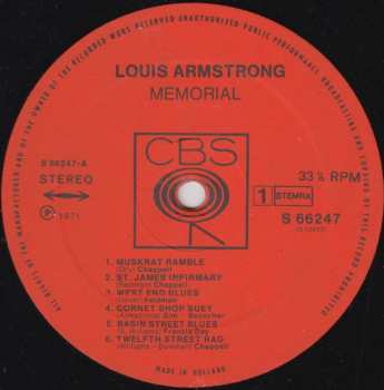 2LP Louis Armstrong: Memorial