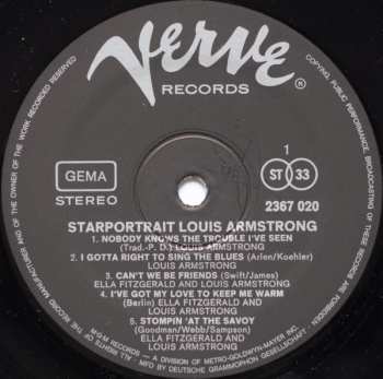 2LP/Doos Louis Armstrong: Starportrait