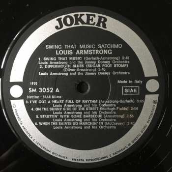 LP Louis Armstrong: Swing That Music Satchmo