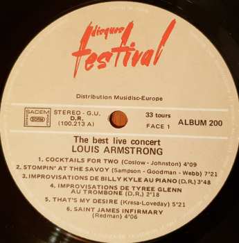 4LP/Doos Louis Armstrong: The Two Greatest Concerts