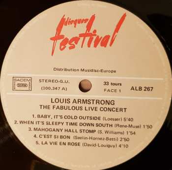 4LP/Doos Louis Armstrong: The Two Greatest Concerts